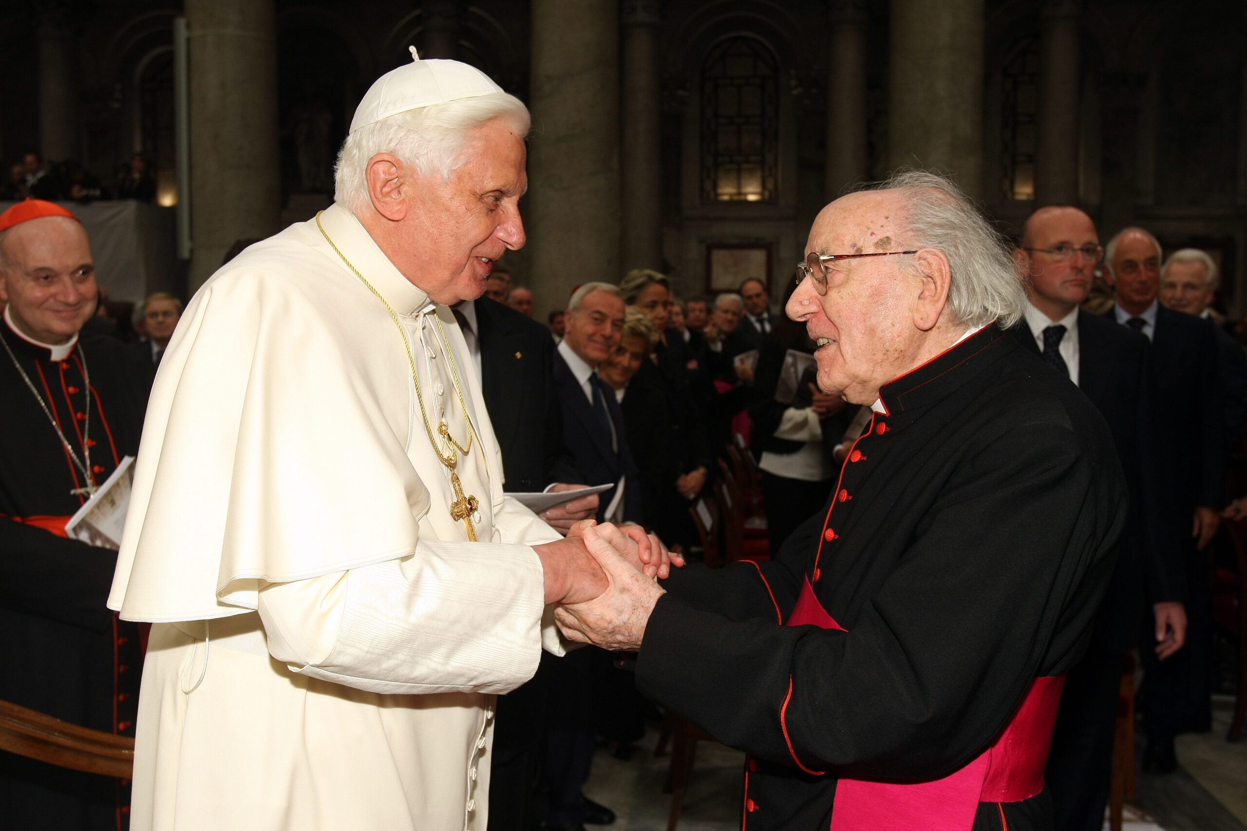 Roma, Basilica di San Paolo Fuori le Mura 13 10 2008
VII Festival Internazionale di Musica e Arte Sacra.
Concerto dei Wiener Philharmoniker diretti da Cristoph Eschenbach alla presenza di Sua Santita' Papa Benedetto XVI. ©Musacchio & Ianniello